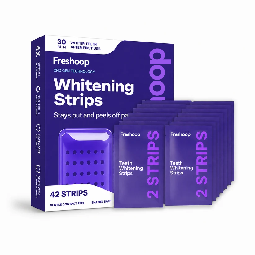 Freshoop Purple Teeth Whitening Strips™