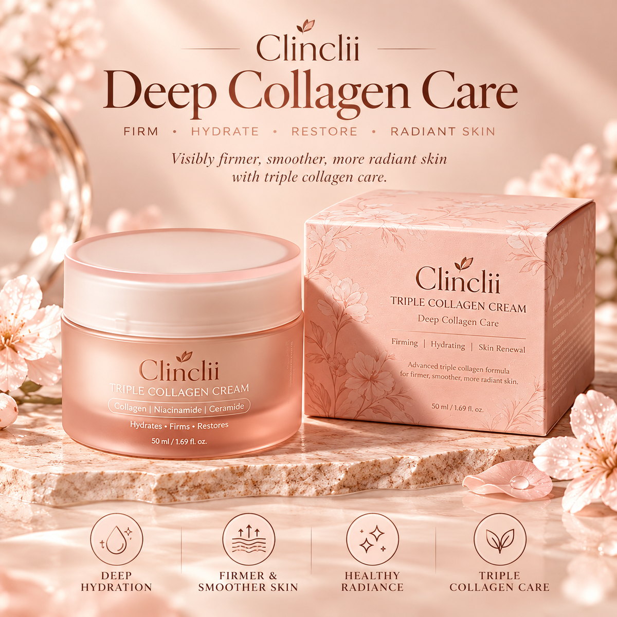 Triple Collagen Firming & Hydrating Cream
