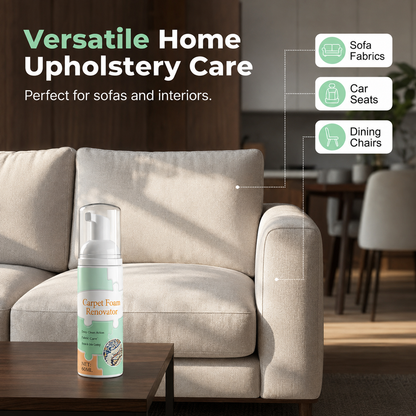 Waterless Carpet Foam Stain Remover with Towel