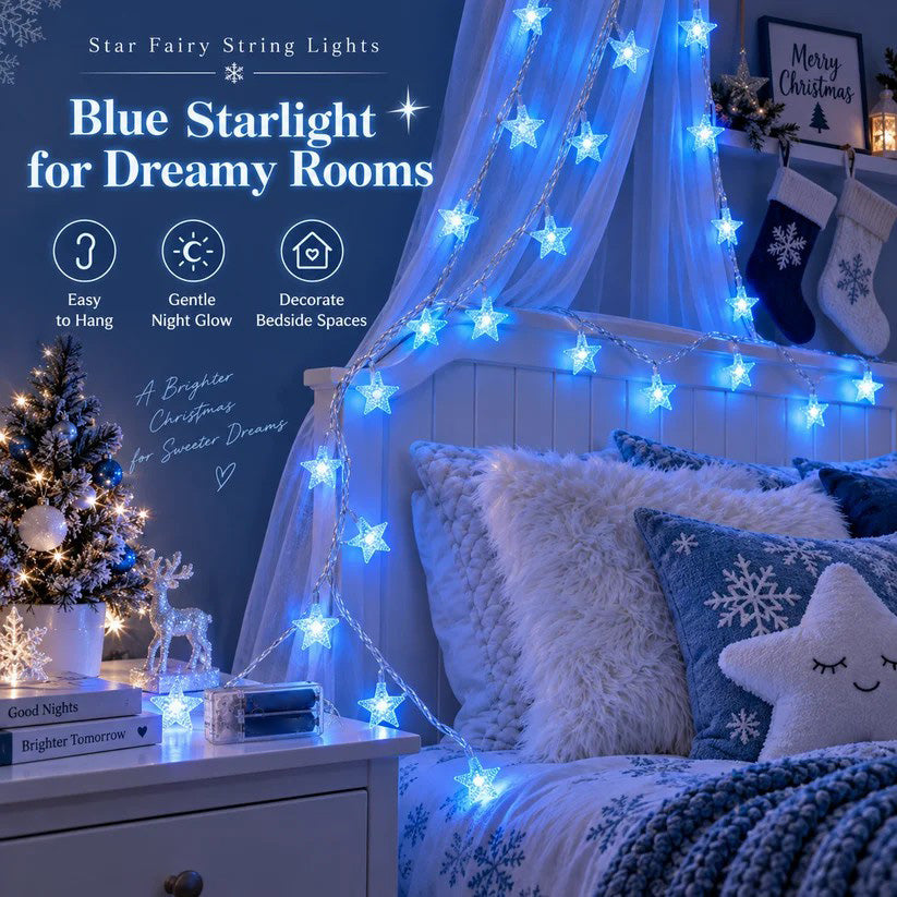 ✝️ Christmas Star String Lights — Magical Holiday Glow Anywhere
