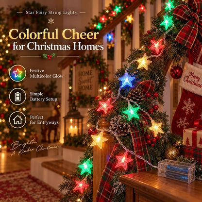 ✝️ Christmas Star String Lights — Magical Holiday Glow Anywhere