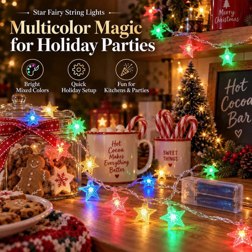 ✝️ Christmas Star String Lights — Magical Holiday Glow Anywhere