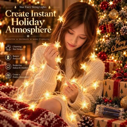 ✝️ Christmas Star String Lights — Magical Holiday Glow Anywhere