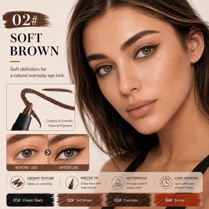 Ultra-Pigmented Beachproof Gel Pencil Eyeliner – Buy 1, Get 1 FREE! Limited Time!