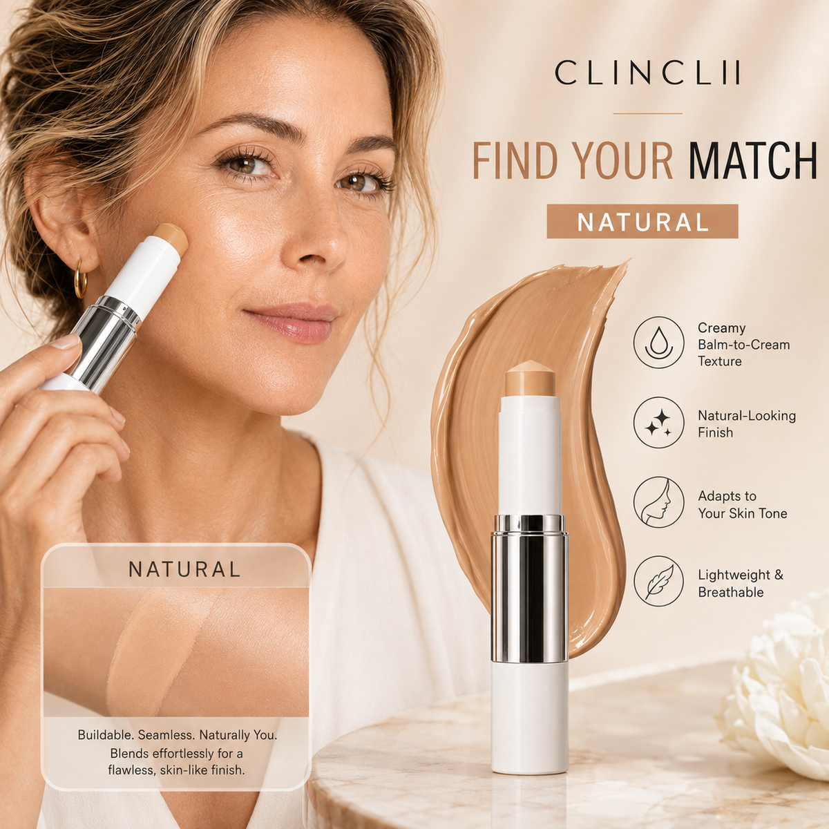 Color-Changing Foundation Stick