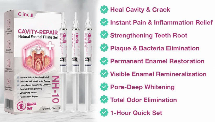Clinclii Cavity-Repair Natural Enamel Filling Gel