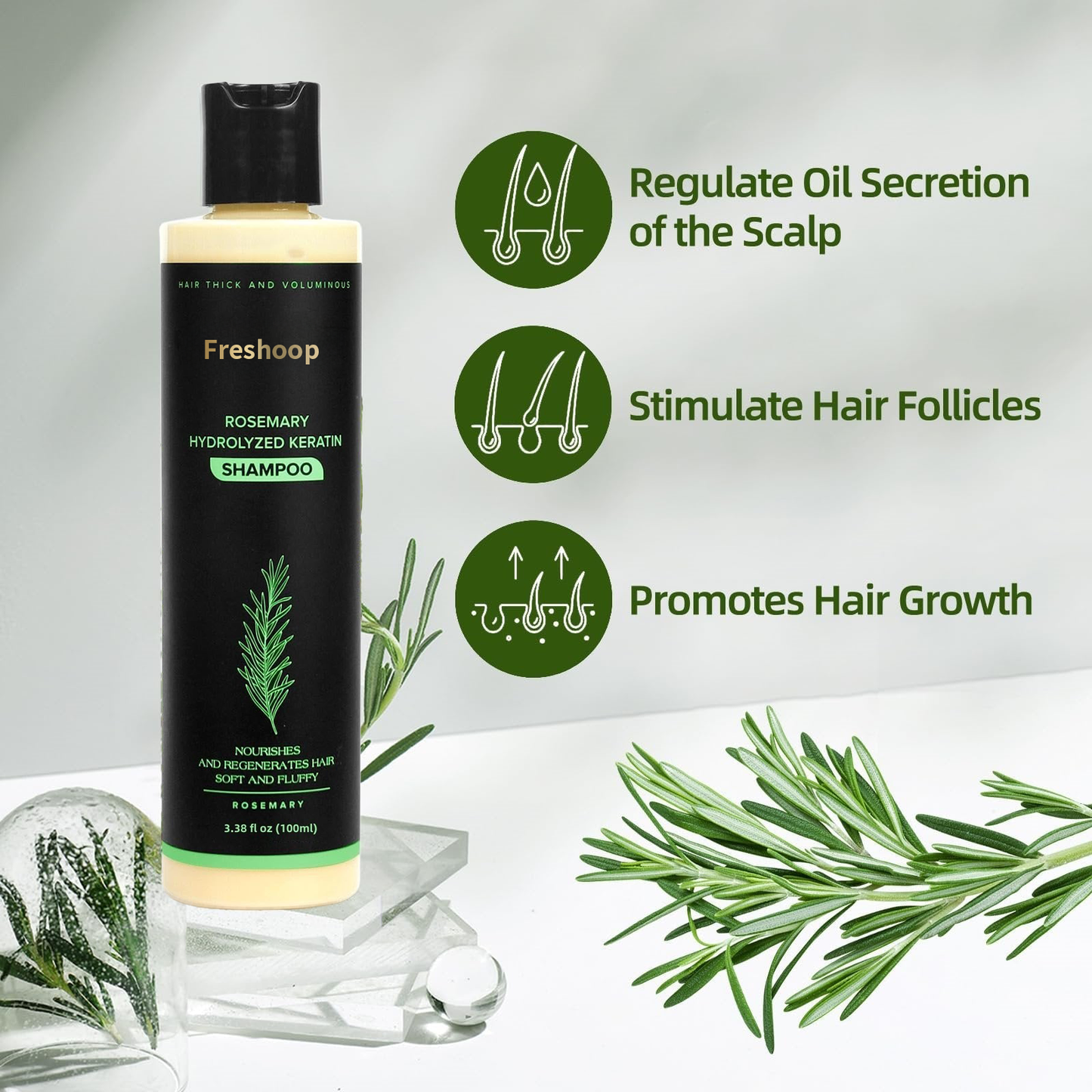 🔥LAST DAY 50% OFF - 🌿Freshoop® Organic Rosemary Hair Growth Shampoo