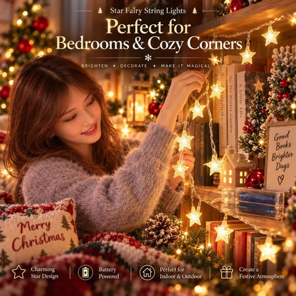✝️ Christmas Star String Lights — Magical Holiday Glow Anywhere