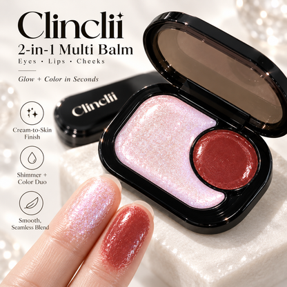 Clinclii 2-in-1 Glow Balm — Eyes, Lips & Cheeks in Seconds ✨