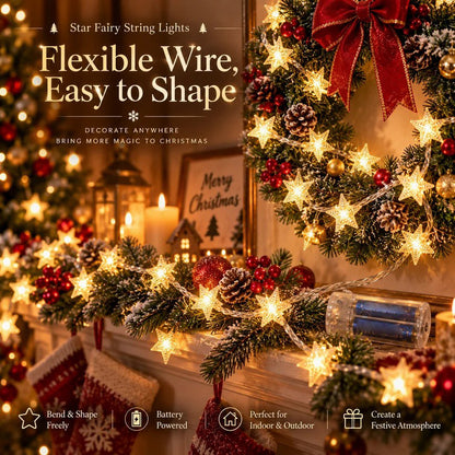 ✝️ Christmas Star String Lights — Magical Holiday Glow Anywhere