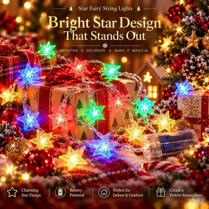 ✝️ Christmas Star String Lights — Magical Holiday Glow Anywhere