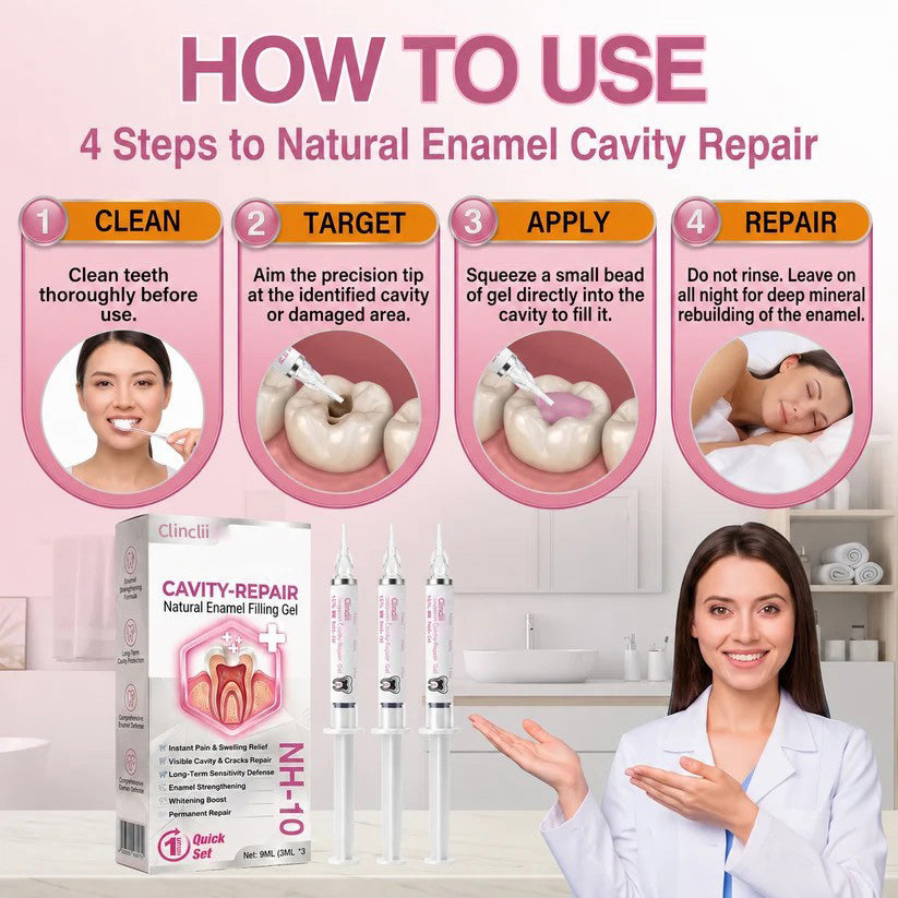 Clinclii Cavity-Repair Natural Enamel Filling Gel