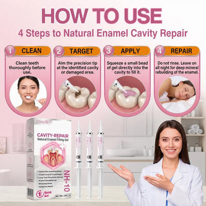 Clinclii Cavity-Repair Natural Enamel Filling Gel