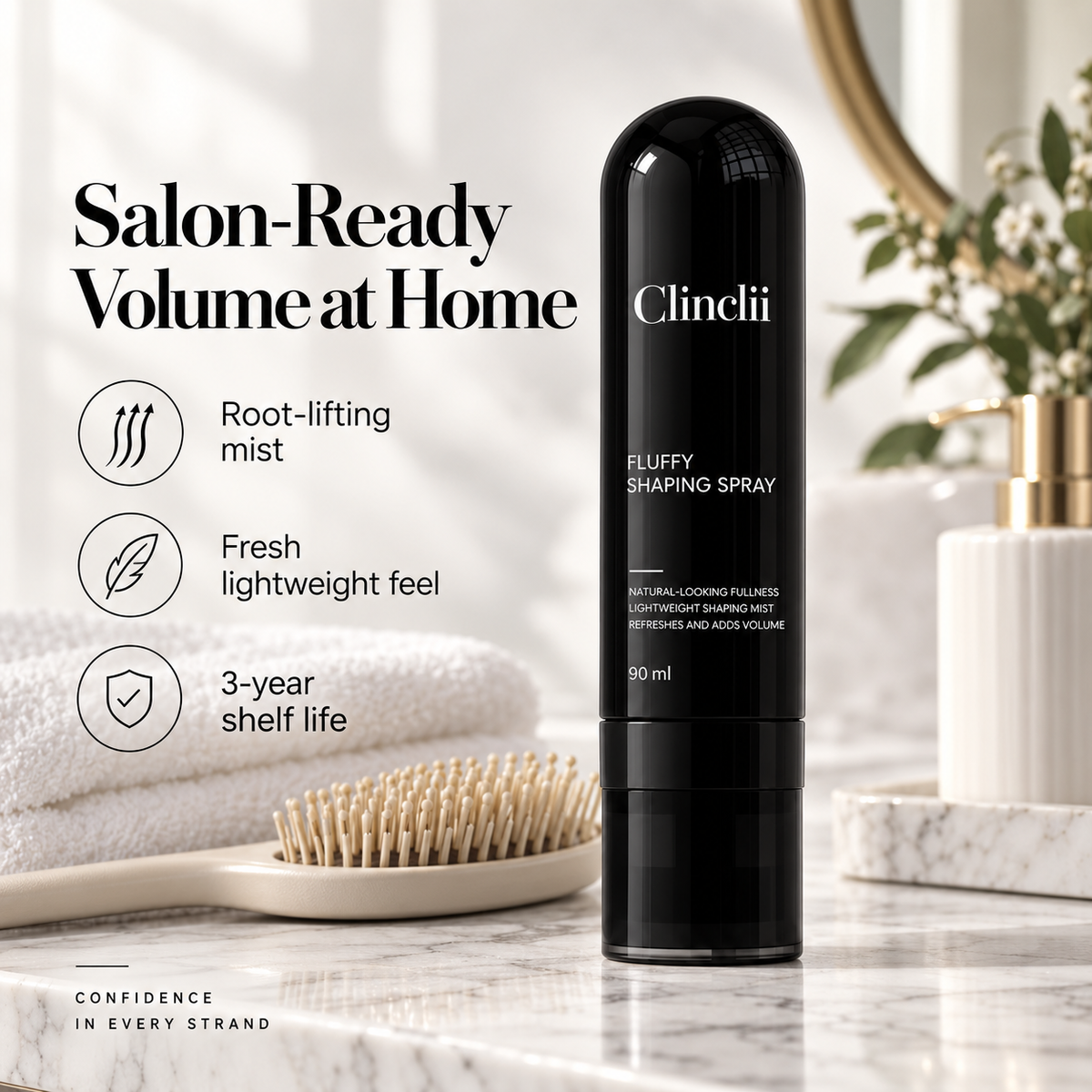 ⏳LAST DAY SALE !🔥✨Scented Volumizing & Setting Spray – Lightweight, Bouncy Hair & Long-Lasting Hold