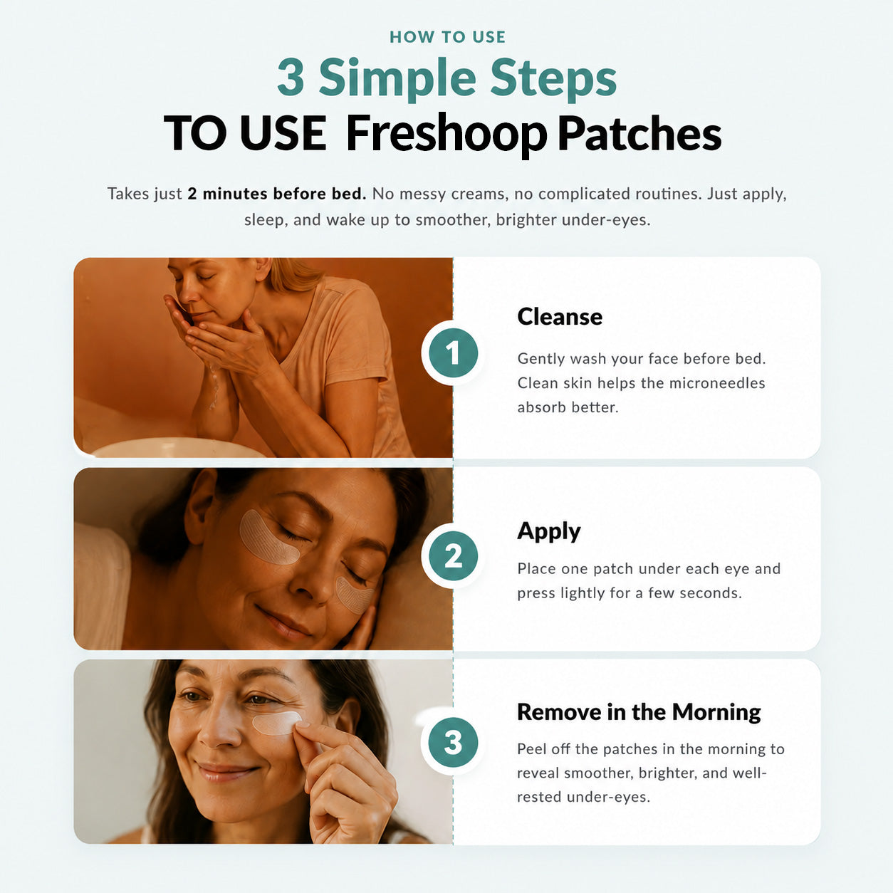 Freshoop | Dissolving Microneedle Eye Patches