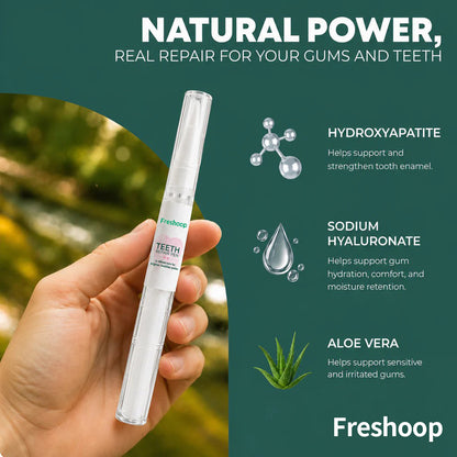 Freshoop Teeth‑Cleaning Pen, Gentle Dental Care Gel Pen for Daily Plaque & Stain Removal, Yellow Teeth Brightening