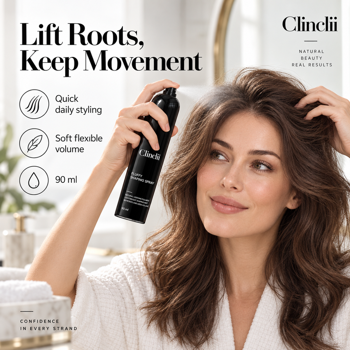 ⏳LAST DAY SALE !🔥✨Scented Volumizing & Setting Spray – Lightweight, Bouncy Hair & Long-Lasting Hold