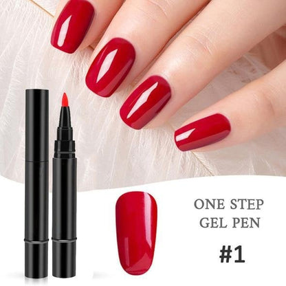 💅 Limited Time Buy 1 Get 1 Free ! ✨One Step Nail Gel Pen🎨Free handheld mini UV nail lamp💡